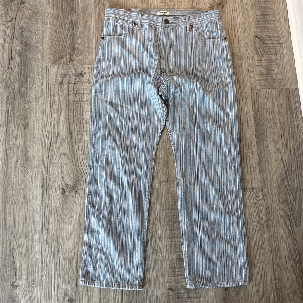 Wrangler Sunset 651 Stripe Mid-Rise Straight Jeans NWT - Picture 6 of 15